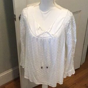 Sundance white peasant top